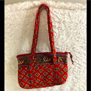 Vera Bradley shoulder bag red and multicolor print